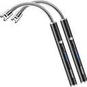 RONXS Electric Lighter - Rechargeable Type C with LED Display, Flexible Neck Plasma Arc Lighter for Fireworks, Gas Stove, BBQ