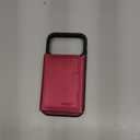 for iPhone 17 pro Wallet Case, 2-in-1 Detachable Wallet Case, Card Holder RFID Blocking, Fashionable Faux Leather Card Slot & Folding Design (Red)