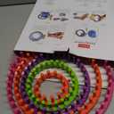 novelinks Round Knitting Looms Set - Set of 5 Plastic Looms Knitting with 1 Knitting Yarn Loom Needle and 1 Plastic Loom Pick