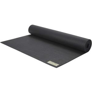 JadeYoga Harmony Yoga Mat - Durable & Thick Gym Fitness Mat, Non-Slip Natural Rubber Yoga Mat - Home Exercise & Stretching Mat, Workout Mat - Yoga, Pilates & Meditation for Women & Men (68", Black)