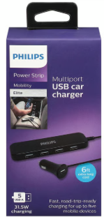 Philips Power Strip Multiport USB Car Charger