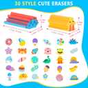 LiYiQ 30 Pcs Cute Eraser for Pencils Bulk Cute Supplies Kawaii Erasers for Classroom Fun Erasers for Classroom Supplies Party Favors Gift