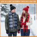 Syhood 16 Pcs Winter Warm Sets for Women Warm Beanies Hat Touchscreen Gloves Long Scarf Ear Muff Winter Gifts for Women Men (Lively)