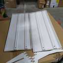 JWX Set of 2 White Shelves Suitable for Pegboard Standing Shelf Unit