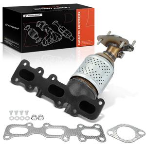 A-Premium Front Left Exhaust Manifold Catalytic Converter with Gasket Kit Direct-Fit Compatible with Ford Explorer 2013-2019, Taurus, Flex, Edge & Lincoln Continental, MKS, 3.5L 3.7L, E.P.A. Compliant