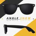 LINVO Polarized Sunglasses for Men Womens Driving Sun glasses Shades 80's Retro Style Design Square