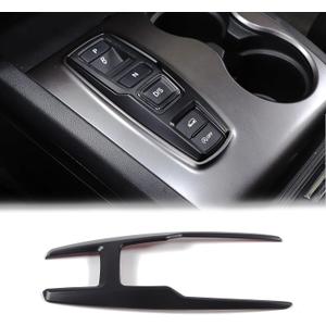 Gear Shift Button Frame Trim for Honda Pilot 2016-2022/ Ridgeline 2020-2023/ Passport 2019-2023, ABS Material Car Gear Shifter Button Panel Cover Decoration Accessories (Matt Black)