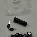 48V Half Twist Throttle, Electric Bike Throttle with LED Display Grip Lock Key Set for Ebike Motorcycle Scooter