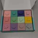 Mini Tudou Baby Blocks Soft Building Blocks Baby Toys Teethers Toy Educational Squeeze Play with Numbers Animals Shapes Textures 6 Months and Up 12PCS