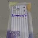 Lovmooful Compatible for iPhone 17 Pro Max Case Cute Aesthetics Color Silm Striped with Glossy Film Design for Girls Women Soft TPU Shockproof More Protective Girly for iPhone 17 Pro Max Case, Blue