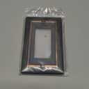 Metal Wall Plate for Electrical Outlets, Decorative Aged Bronze Switch Plates Outlet Cover, Light Switch Cover Plate, 1-Gang Wall Plates (Single Decoretor, 6 Pack)