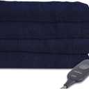 Sunbeam Microplush Heated Blanket, Blue, Size Full