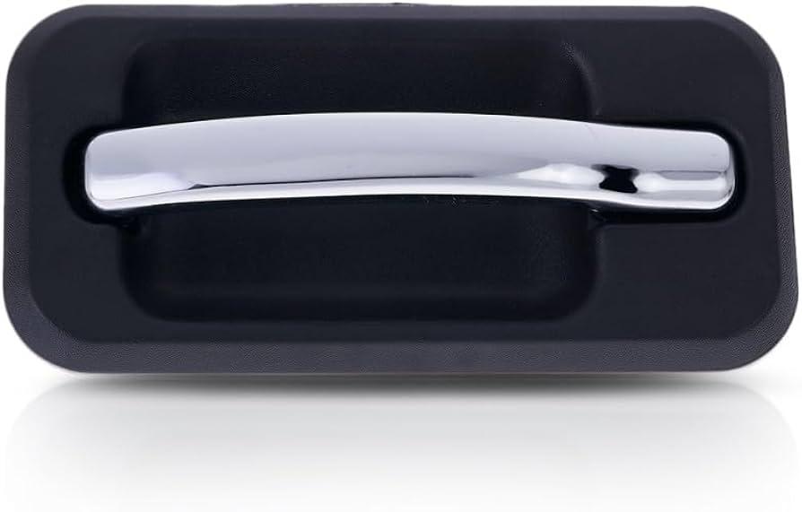 KarParts360 Door Handle for Hummer H2 2003-2009 Driver Side | Exterior | Rear | Black Bezel w/Chrome Lever | Trim: Base | HU1520101 | 25845864