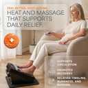 LifePro VibraFlow Foot Massager for Neuropathy - Relaxing Calf and Foot Therapy with Heat Option for Maximum Soothing Relief - Massager for Blood Circulation and Revitalization