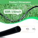 Maotong 100FT 1/4 inch Drip Irrigation Tubing Distribution Hose Tube for Garden Irrigation System