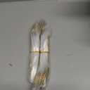 Gold Dinner Forks 24 Pieces, Stainless Steel Titanium Gold Plating Table Forks for Home, Restaurant, Wedding, Parties, Events, Daily Use
