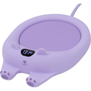 PUSEE Mug Warmer,Coffee Warmer for Desk Candle Warmer Auto Shut Off,Coffee Cup Warmer with 3 Temp Settings,Electric Beverage Warmer Plate for Coffee,Tea,Water Milk and Cocoa(Not Include Cup)