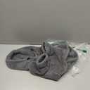 IDOMIK Fuzzy Dog Sweater with Adjustable Hood, Warm Fleece Dog Sweater Hoodie with Harness Hole & Pocket, Pullover Sweaters for Large Dogs, Fuzzy Hooded Sweatshirt for Fall Winter Christmas, Grey, XL