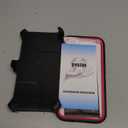 for iPhone 15 Pro Max Case with Belt Clip Kickstand Holster, 2 Camera Lens Protector & 2 Screen Protector, Heavy Duty Full Body Protective Phone Case 6.7" (Belt Clip,Black Rose)