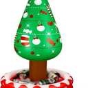 Jetec 4.17 ft Inflatable Christmas Tree Coolers Drink Beverage Inflatable Cooler Christmas Decorations Party Supplies for Home Garden Lawn Holiday Winter Party Decorations(Tree)