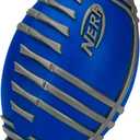 Nerf Weather Blitz Foam Football, All Weather Play, Water-Resistant, Easy to Hold Grips, Indoor & Outdoor Sports Toys for 5 Year Old Kids (Blue)