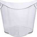 Ice Buckets for Parties, 2 PCS Clear 6 Liter Plastic Tub for Drinks and Parties, Clear Ice Bucket for Champagne Beer Sparkling Cocktails Extra Large Model