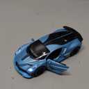 1:32 Bugatti Divo zinc Alloy Pull Back Car Diecast Electronic Toys with Lights and Music,Decorative,Mini Vehicles Toys for Kids,Boyfriend,Young Peoples Gift(Blue)