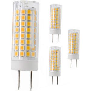G8 Led Bulb, All New 75W Halogen Bulb Replacement, Dimmable 7W T4 G8 Led Lamps, G8 Bi-pin Base Bulb, AC120V 720lm, Under Cabinet Counter Light, Kitchen Lighting and Puck Lights, 3000K Warm White 4pack