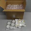 12 Pack 14.2 oz Plastic Cups with Lids and Straws Clear Reusable Cups Twist Bows Tumbler Bottle for Birthday Sports Themed Party Favors Decorations Bulk (Baseball)