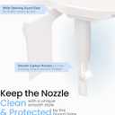 LUXE Bidet NEO 120 Plus - Single Nozzle, Non-Electric Bidet Attachment for Toilet Seat, Patented Slide-In Install, 360 Self-Clean, EZ-Lift to Clean, Rear Wash (Rose Gold)