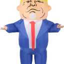 Inflatable Costumes for Adult Funny Costume Halloween Holiday President Blow Up Outfit Full Body, Fits Adults From 63 to 78 inches Tall