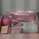 Birthday Gifts for Women Self Care Gifts Get Well Soon Gifts, Rose Relaxing Spa Gifts Basket Care Package, Luxury Flannel Blanket, Unique Mothers Day Idea Gifts for Mom Her Grandma Friend Sister Wife (Multicolor-1)