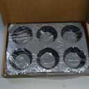 Jumbo Muffin Pan 2 Pack, Nonstick 6 Cup Muffin Tin, Extra Large Cupcake Pan for Baking, Giant Muffin & Cupcake Mold, Carbon Steel Muffin Tins, 3.3'' Cup Diameter
