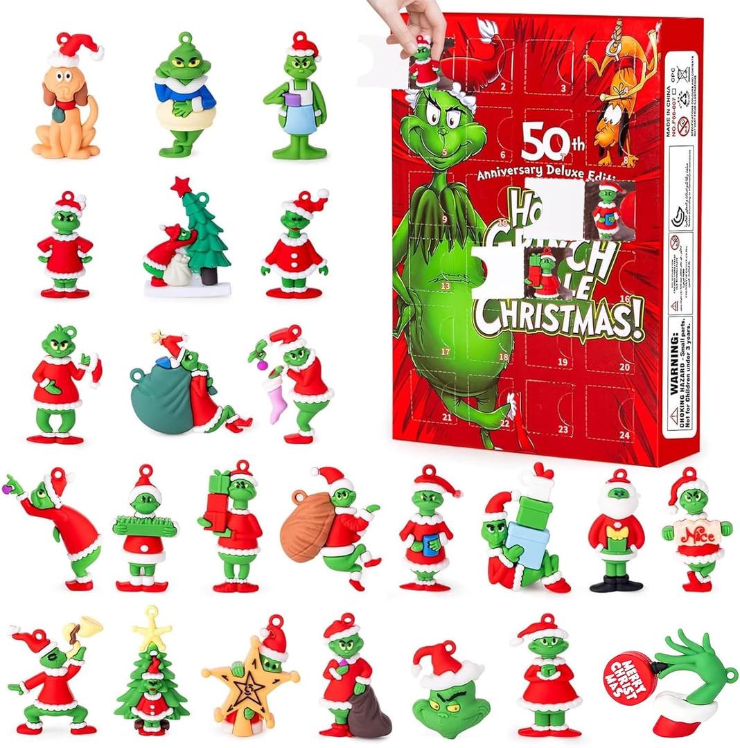 Christmas Advent Calendar 2025,Christmas Countdown Calendar,with 24 Collectible Advent Calendar for Kids Toddler Adult Teens Boy Girls,Xmas Vacation Gifts Idea