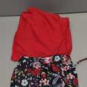 Yonique Blouson Tankini Swimsuits for Women 2 Piece Bathing Suits Tops with Boyshorts Modest Loose Fit Swimwear (Large, Red Floral)