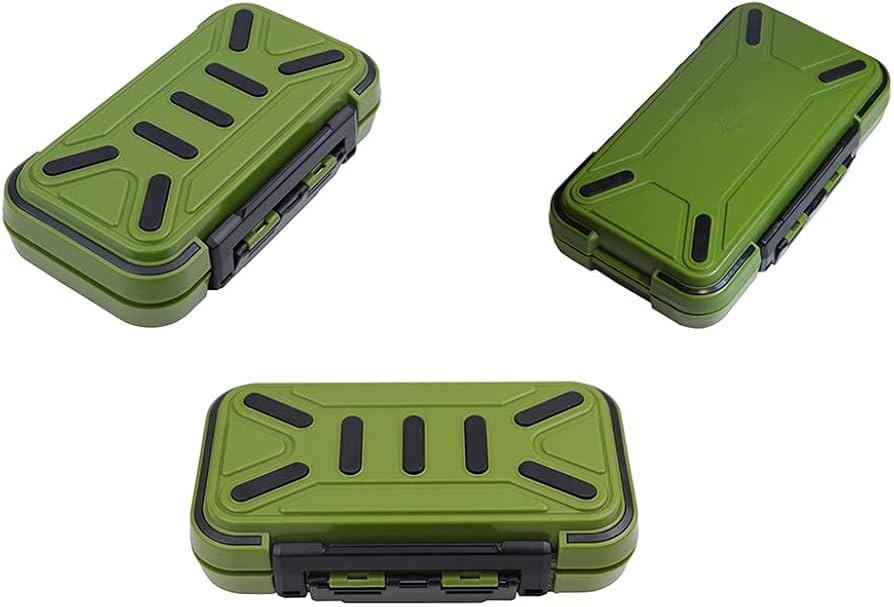 Toasis Fishing Tackle Accessory Box Small Fishing Hooks Weights Sinkers Swivel Storage Container (Black)