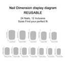 MIXFOSAHN Easter Press on Nails Short Square Fake Nails Brown Nude False Nails with Border Designs Rabbit Flowers Glossy Stick on Nails Glue on Nails Easter Nails Acrylic Nails for Women Girls 24 Pcs