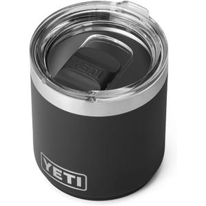 YETI Rambler 10 oz Stackable Lowball 2.0, Vacuum Insulated, Stainless Steel with MagSlider Lid, Black