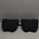 Crofy 2-Pack Car Neck Pillow, Softness Car Headrest Pillow for Driving with Adjustable Strap, 100% Memory Foam and Breathable Removable Cover, Comfortable Ergonomic Design, 4.7 Inches Thick (Black)