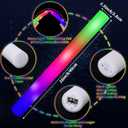 Oleitodh Glow in the Dark Party Supplies Set Bulk Neon Party Favor Toys Includes 30 Led Light up Glasses 10 Color 30 Light up Foam Sticks Bulk for Disco Wedding Birthday Concert Halloween Raves Party
