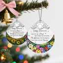 Retirement Gift - Retirement Gifts for Women, Men - Retired Ornament - Retired Gifts for Coworker, Boss, Employee, Teacher, Nurse - Stained Glass Christmas Ornament Keepsake - Design H