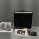 Karaoke Machine with 2 Wireless Rechargeable Microphones: Portable Bluetooth Speaker for Adults & Kids - PA System with Lights Supports TWS/TF Card/USB/AUX for Home Party