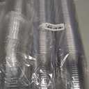 100 Sets 16oz Disposable Stemless Plastic Cups with Strawless Sip Lids, Clear PET Coffee Cups for Iced Coffee, Cold Drinks, Halloween, Christmas, Party and Drink Shop Supplies (Clear (16oz))