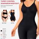 Nebility Women's Shapewear Bodysuit Tummy Control Body Suit Built in Bra | Tank Camisole, Seamless Mid Thigh Body Shaper