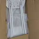 Suzile 2 Pcs 24 Inch Tall Folding Chair Portable Plastic Stool Chair Heavy Duty Foldable Bar Stools with Handle for Adults Kitchen Counter Room Home Camping Indoor Outdoor, 300lbs Capacity (White)