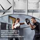 Boxing Gloves for Men & Women Pro Training | Wrist Protection 15 Hook & Loop | Triple Latex Padding | PU Leather for Muay Thai MMA Kickboxing Sparring|Sizes 10-16 oz (White)