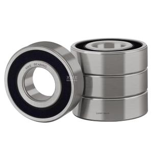 XIKE 4 Pcs 6201-8-2RS Bearings 1/2" x32x10mm, Double Rubber Seals and Pre-Lubricated, Deep Groove Ball Bearing
