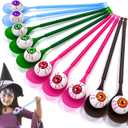 AMENON 12 Player Halloween Games, 12 Halloween Eyeball Egg & 12 Spoon Race Game for Kids Adults, Halloween Party Favors Supplies, Halloween Party Game Toys Outdoor Classroom Carnival Games Treats Gift