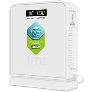 UMI Step Up 110v to 220v Voltage Converter 800W for Europe and Asia 220-240V Appliance Use in US Canada Mexico - Power Transformer