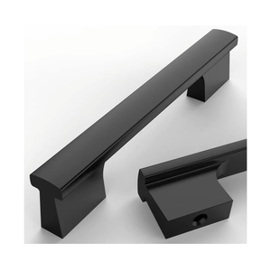 Asidrama 10 Pack 4 Inch(102mm) Matte Black Cabinet Pulls Kitchen Cabinet Handles Black Cabinet Pulls Cabinet Hardware for Cupboard Drawer